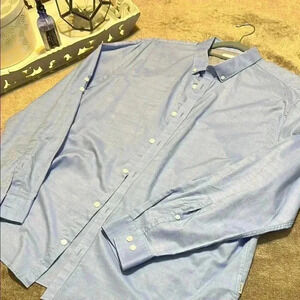 Calvin Klein Blue Button Down Dress Shirt - Size XL